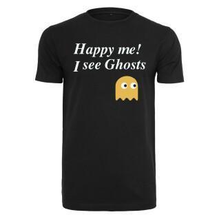 Camiseta de manga corta para mujer Urban Classics Happy Me I See Ghosts