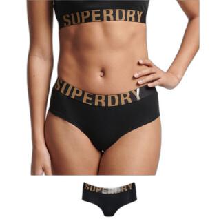 Ropa interior de cintura baja con logotipo para mujer Superdry
