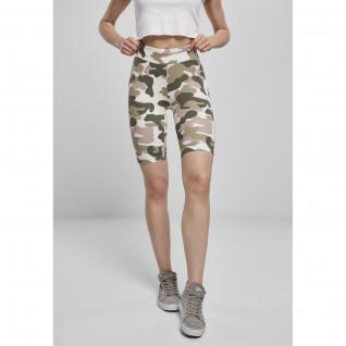 Culotte de ciclismo para mujeres Urban Classics high waist camouflage tech (Grandes tailles)
