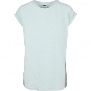 Camiseta de mujer Urban Classics color melange extended shoulder-grandes tailles