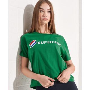 Camiseta recta de mujer Superdry Sportstyle