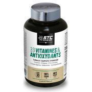 Fórmula sinérgica completa 33 vitaminas y antioxidantes STC Nutrition - 90 gélules végétales