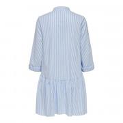Vestido camisero Only Ditte life stripe manches 3/4