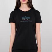 Camiseta de mujer Alpha Industries New Basic Rainbow Refl. Print