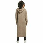 Cárdigan largo de mujer Urban Classics hooded feather-grandes tailles