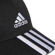 Gorra de sarga de algodón adidas 3-Stripes