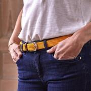 Cinturón elástico trenzado para mujeres Billybelt Jaune Safran