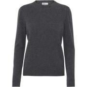Jersey de lana con cuello redondo para mujer Colorful Standard light merino lava grey