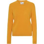 Jersey de lana con cuello redondo para mujer Colorful Standard Classic Merino burned yellow