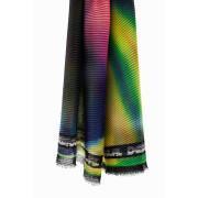 Pañuelo rectangular plisado para mujer Desigual Tie and dye