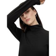 Camiseta de manga larga para mujer con cuello alto Pieces Sirene