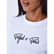 Camiseta básica de mujer con logotipo bordado Project X Paris Signature