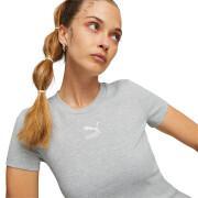 Camiseta clásica ajustada de canalé para mujer Puma