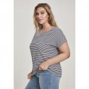 Camiseta mujer tamaños grandes Urban Classic yarn baby Stripe