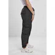 Pantalones de mujer Urban Classics high waist crinkle nylon cargo