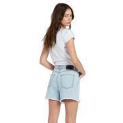 Pantalones cortos vaqueros de cintura alta para mujer Volcom Stn Step